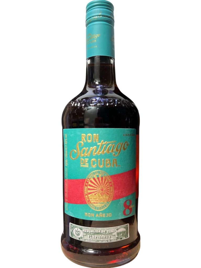 SANTIAGO DE CUBA - RON AÑEJO 8 AÑOS - 70CL