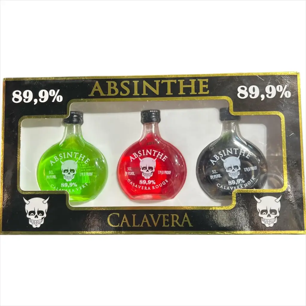 ABSINTHE TRIO PACK MINI VERT, ROUGE Y NOIR 5CL