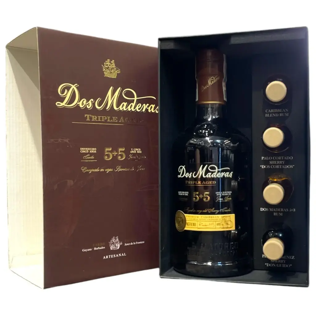 DOS MADERAS TRIPLE AGED 5+5 ESTUCHE 4 MINIS 
