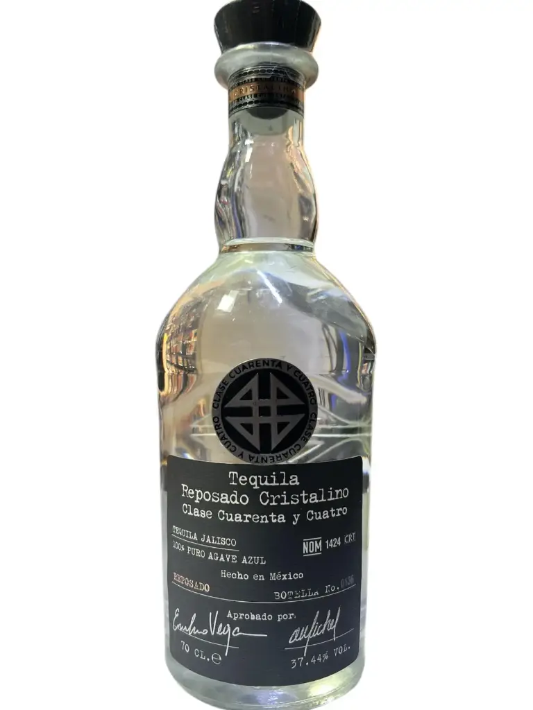 TEQUILA REPOSADO CRISTALINO CLASE CUARENTA Y CUATRO 70CL