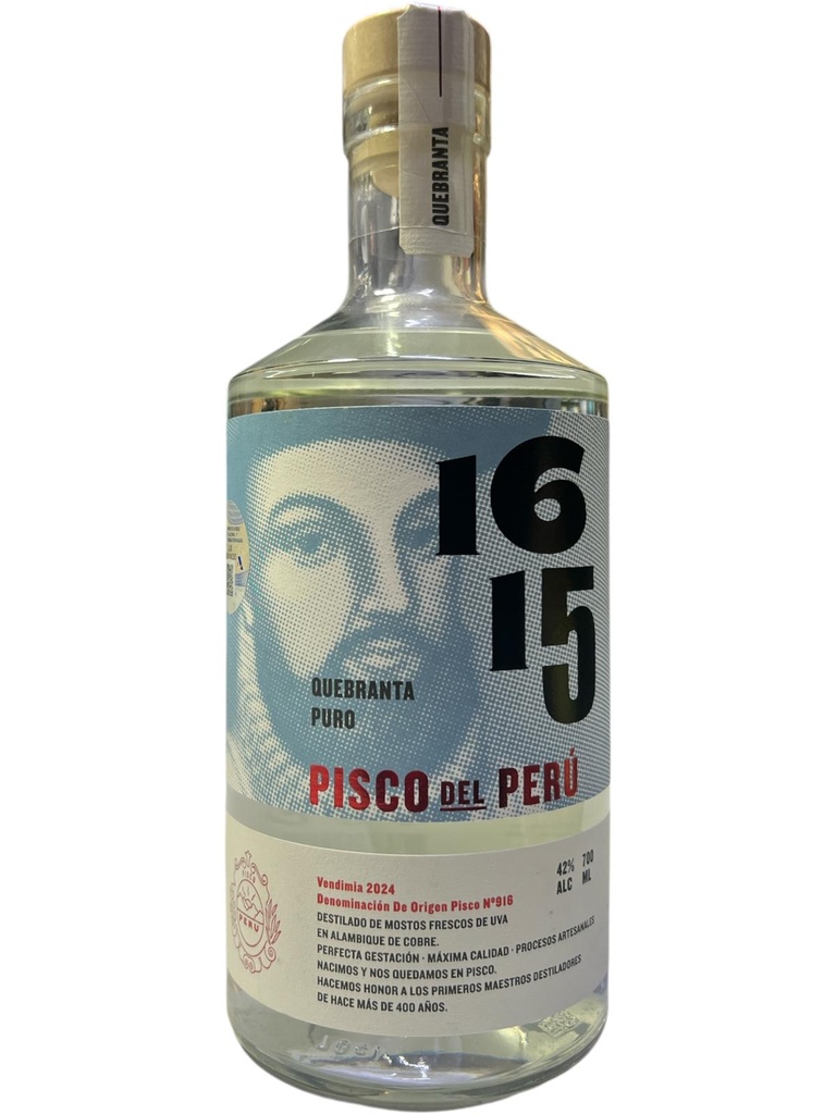 PISCO DEL PERU QUEBRANTA 1615 70CL