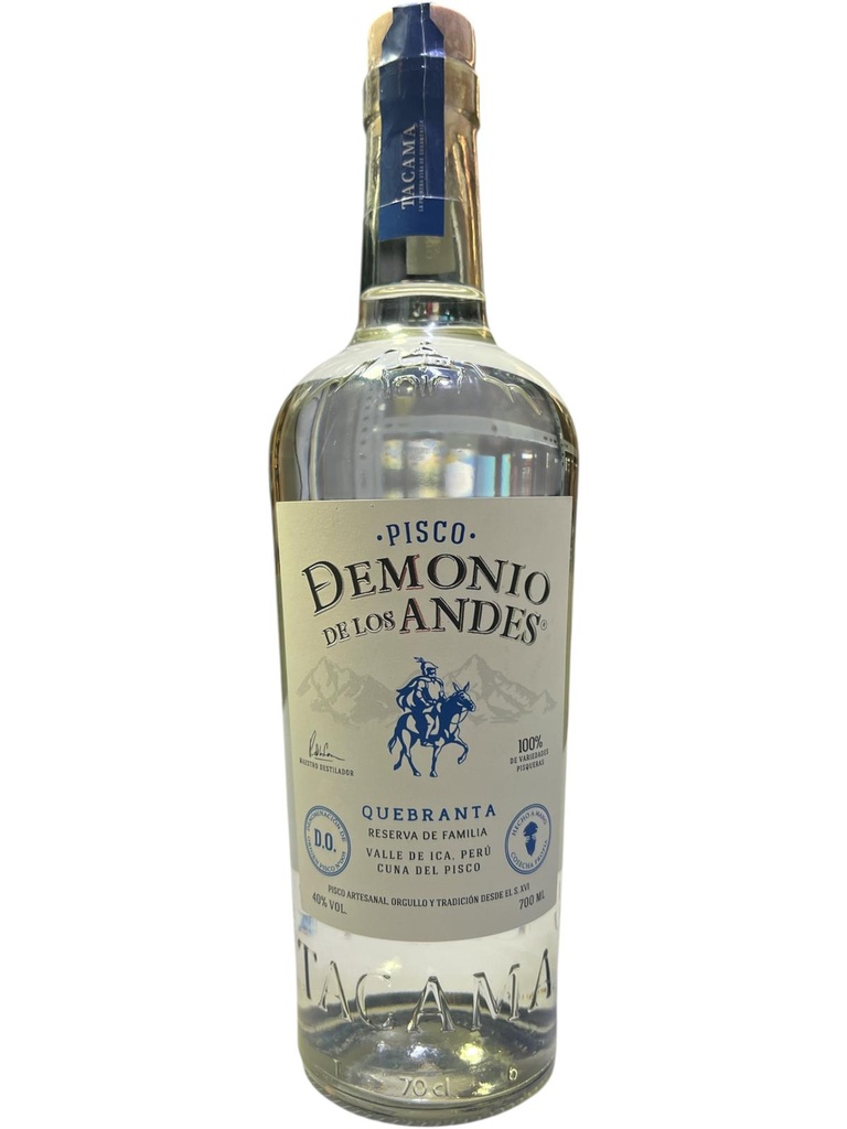 PISCO DEMONIO DE LOS ANDES QUEBRANTA 70CL