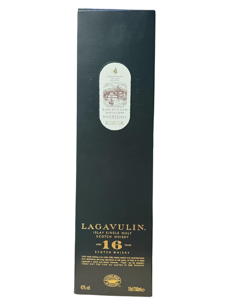 LAGAVULIN 16 AÑOS - SINGLE MALT -70CL