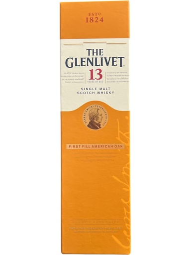 [GLE-SCO-13Y-70CL] GLENLIVET 13 AÑOS/ FIRST FILL AMERICAN OAK  - SINGLE MALT - 70CL