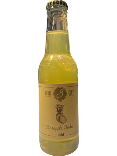 [THR-CEN-PIN-20CL] THREE CENTS PINEAPPLE SODA 20CL