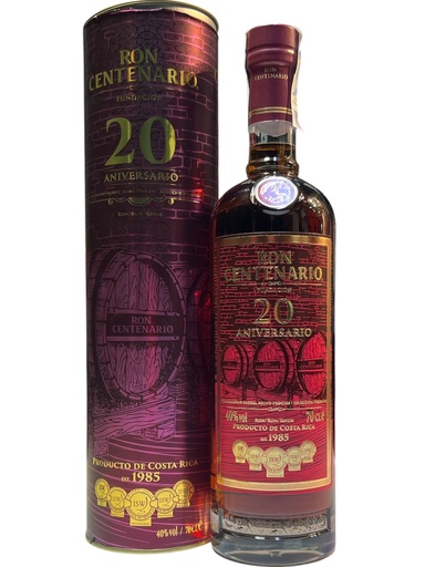 [CEN-20A-ANI-70CL] RON CENTENARIO - 20 ANIVERSARIO - 70CL
