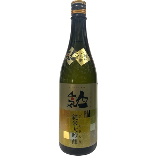 [NIN-ICH-SAK-75CL] SAKE / NINKI-ICHI GOLD JUNMAI DAIGINJO - 720ML